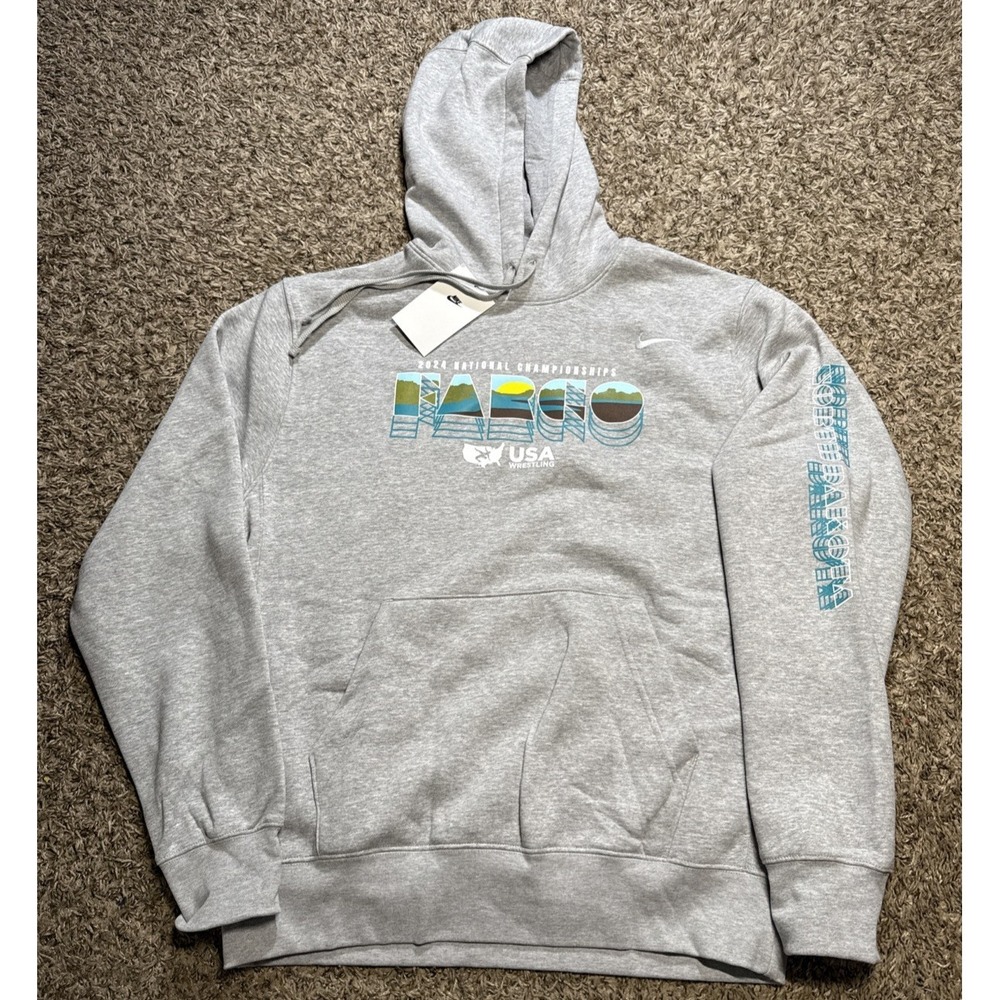 NEW Nike USA Wrestling Fargo 2024 National Championships Sweatshirt (Medium)